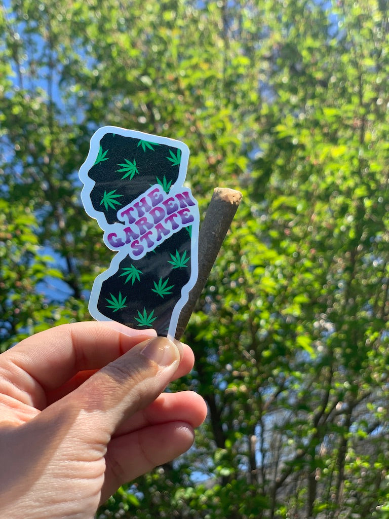 New Jersey Clear Stoner Sticker