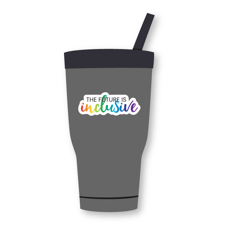 The future is inclusive sticker