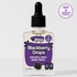 A bottle of Allways Blackberry Drops water flavor tincture with a black dropper cap and a purple label, shown on a light gray background with a purple &