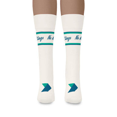 Democracy Forward “No Kings” White/Cream Crew Sock