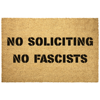 No_Soliciting_No_Fascists_coir_doormat_Outdoor_Mat_Main_Mockup.png
