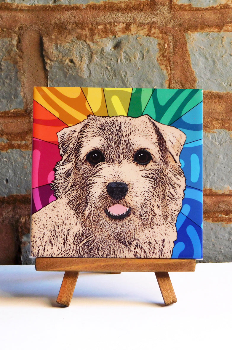 Norfolk Terrier Ceramic Art Tile