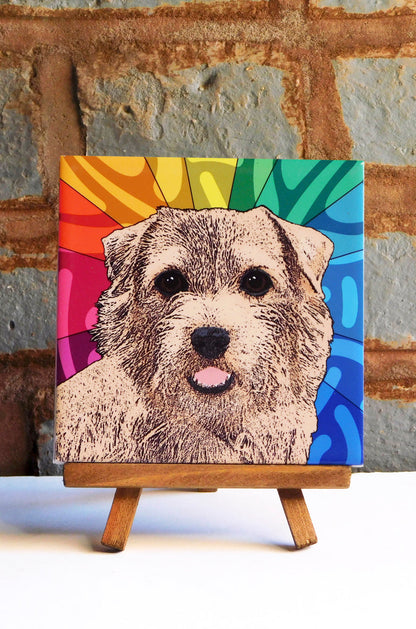 Norfolk Terrier Ceramic Art Tile