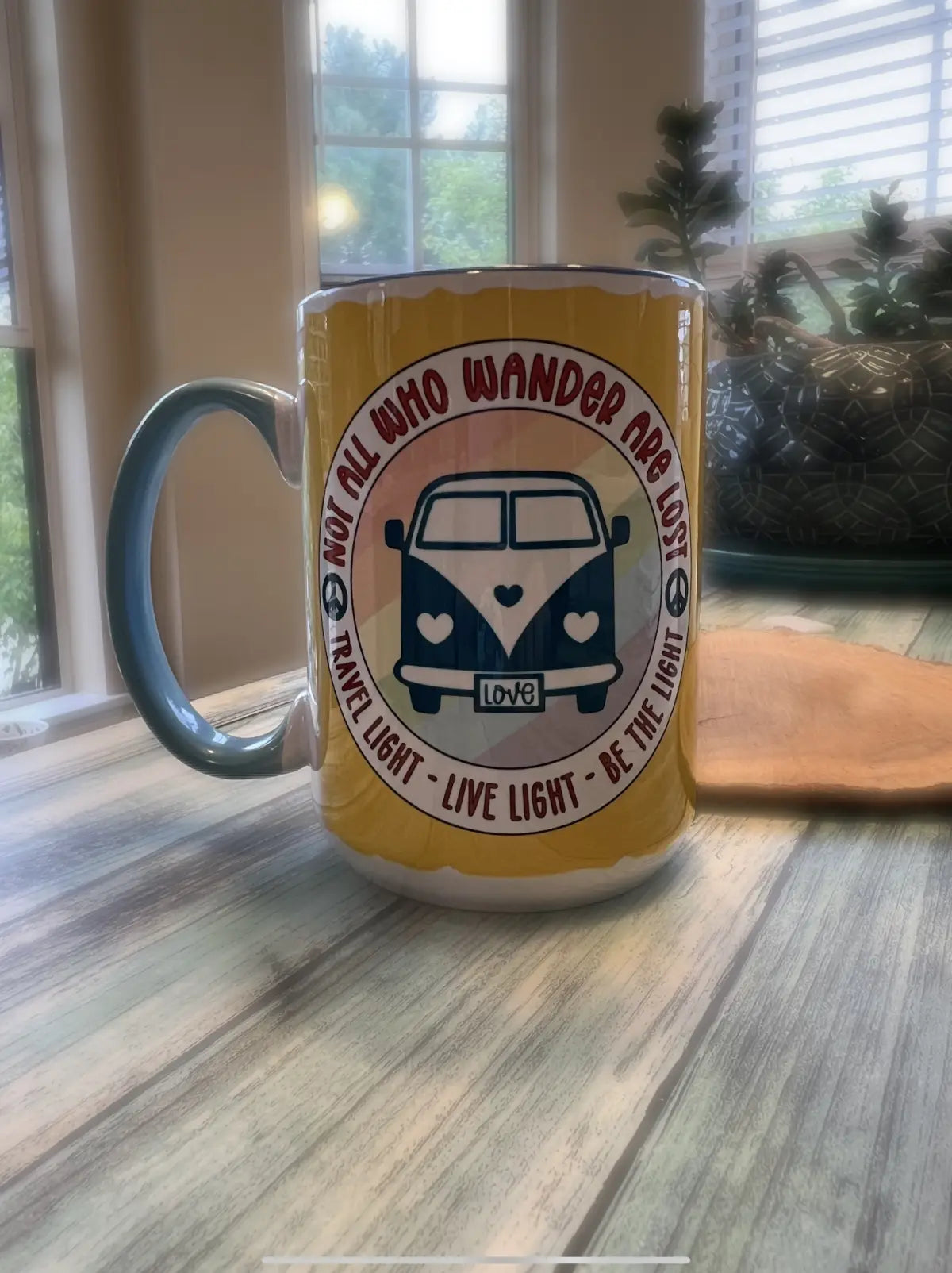 Not All Who Wander Are Lost - 15oz Beveled Ceramic Coffee Mug