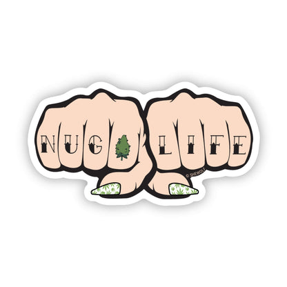 Nug life tattoo sticker