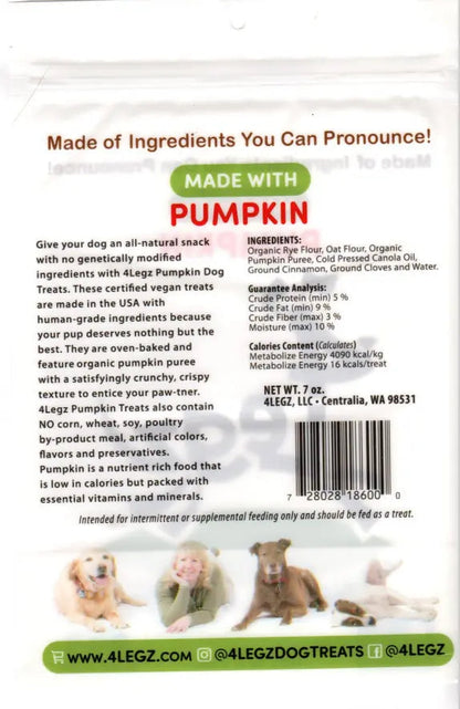 Pumpkin Dog Treats - 4Legz