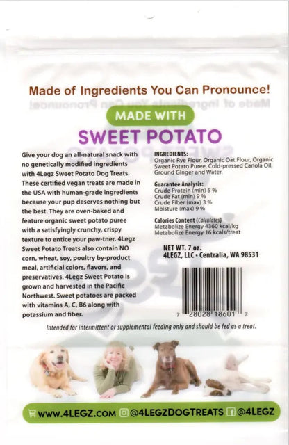 Sweet Potato Dog Treats - Healthy and Delicious Canine Snack - 4Legz