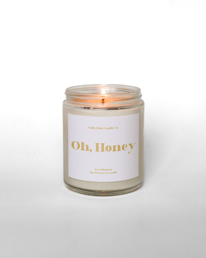 Oh, Honey Candle | Honeysuckle + Jasmine + Powder lit