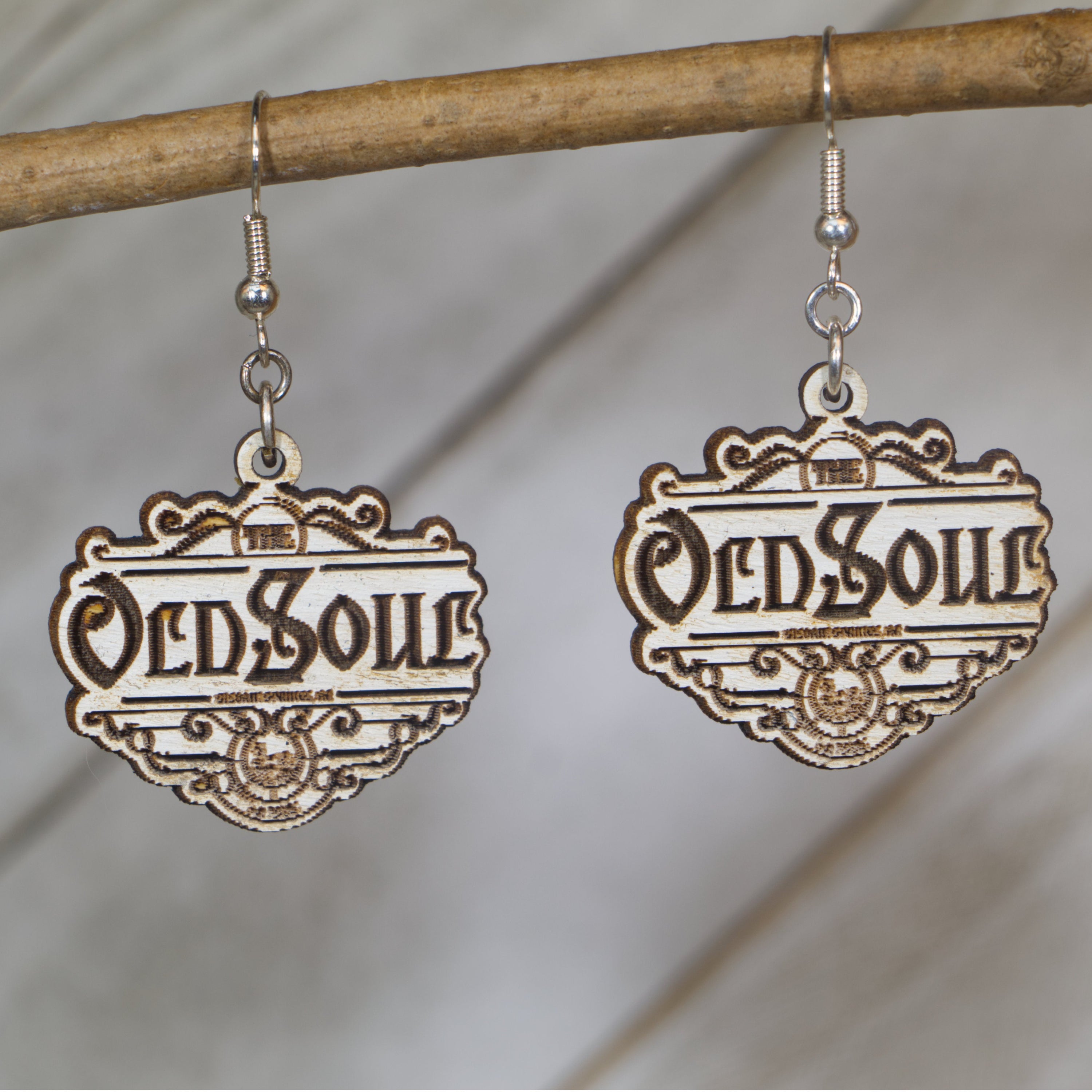 Old Soul Wooden Dangle Earrings | Vintage Apothecary Jewelry