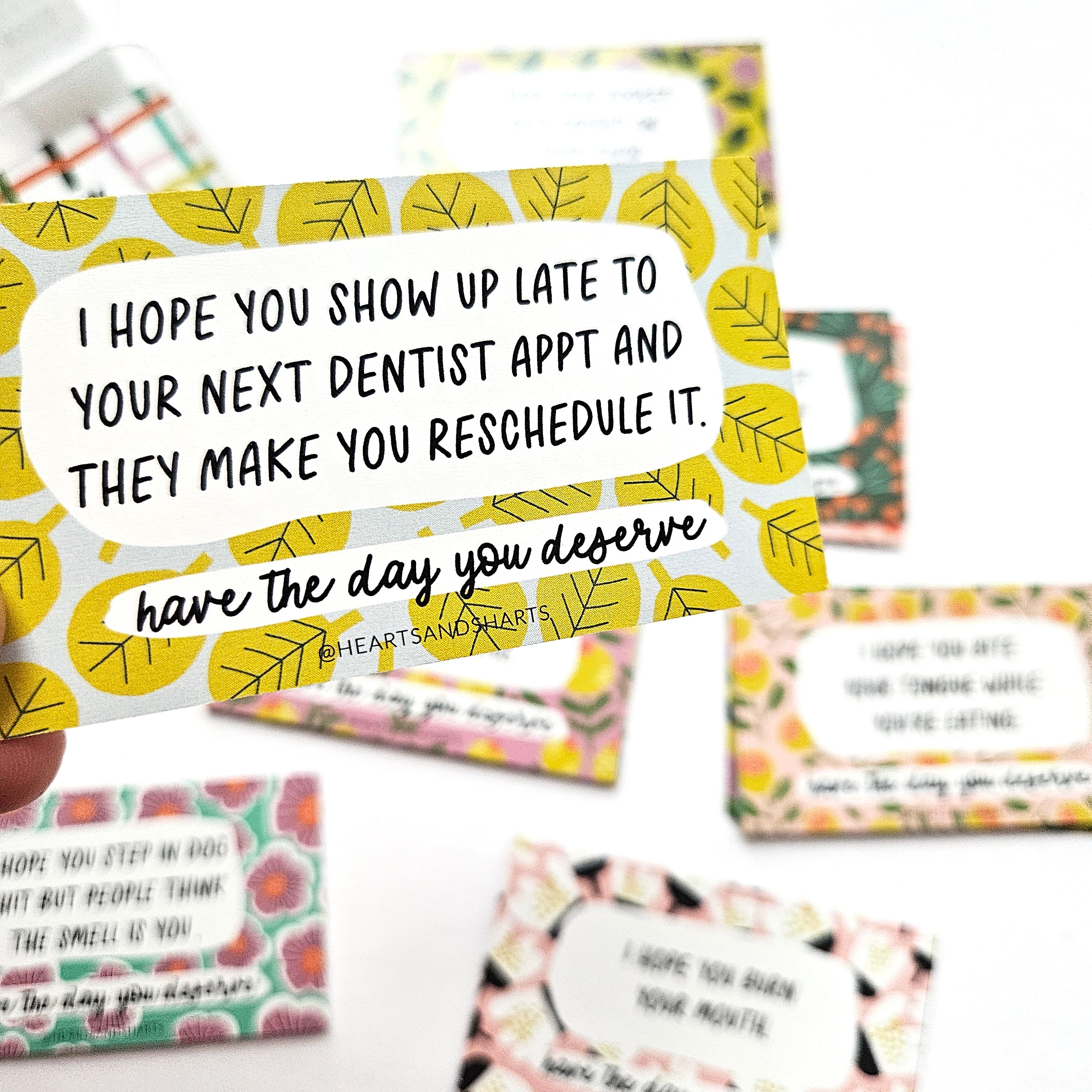 PARKING NOTES - YOU PARK LIKE A D PARKING NOTES - SET OF 30 DOUBLE-SIDED CARDS