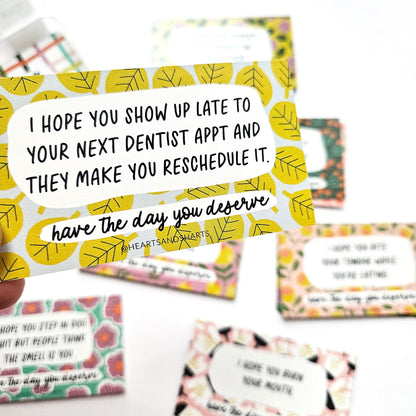 PARKING NOTES - YOU PARK LIKE A D PARKING NOTES - SET OF 30 DOUBLE-SIDED CARDS