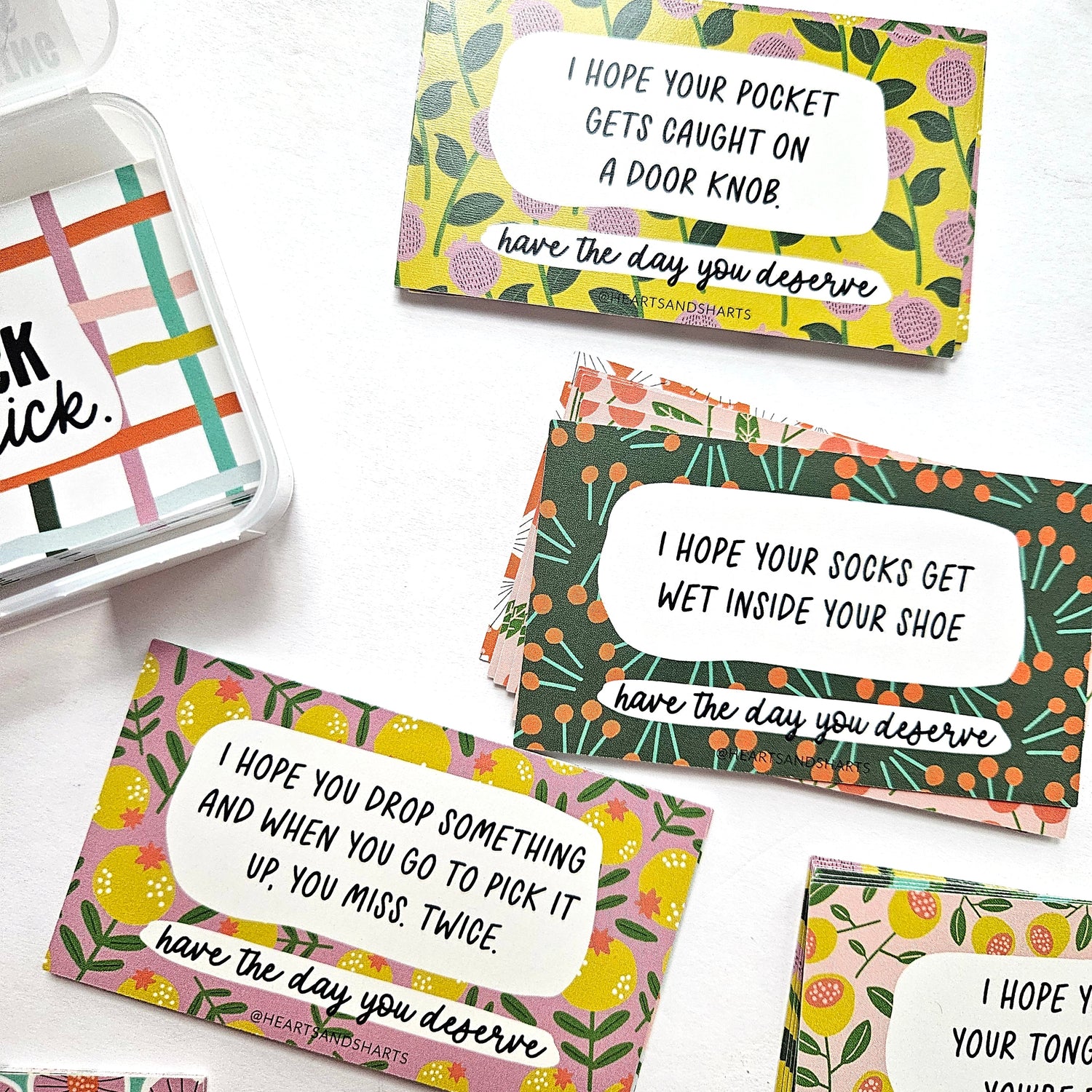 PARKING NOTES - YOU PARK LIKE A D PARKING NOTES - SET OF 30 DOUBLE-SIDED CARDS
