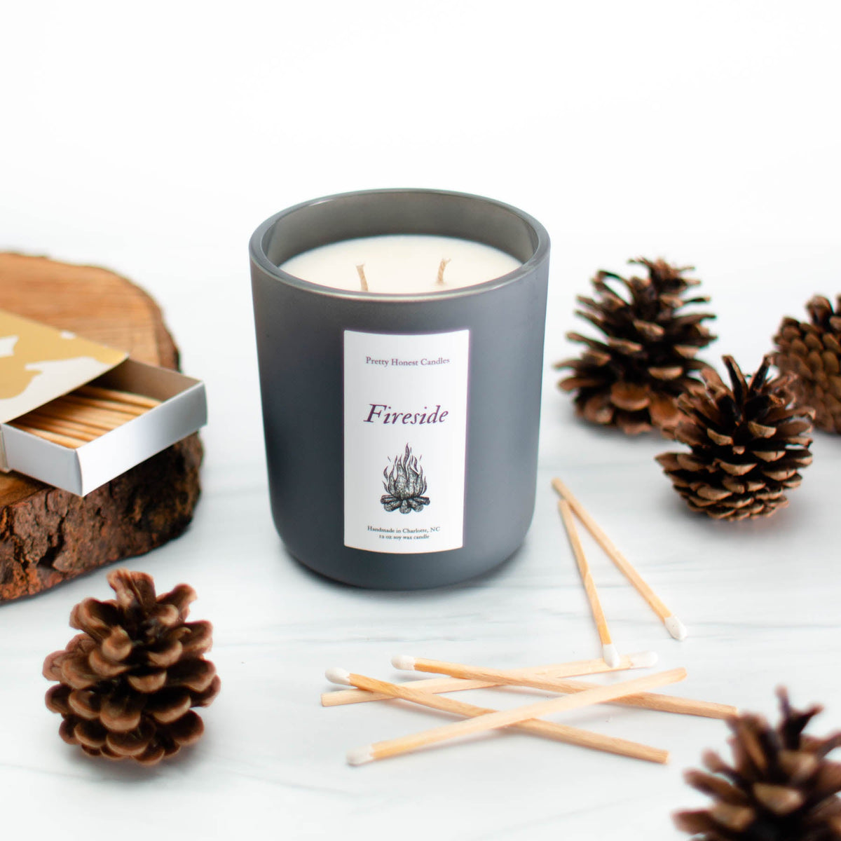 Fireside Soy Candle | Double Wick Fall Candle