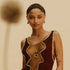 Noor handmade beige rope, brass and tiger&