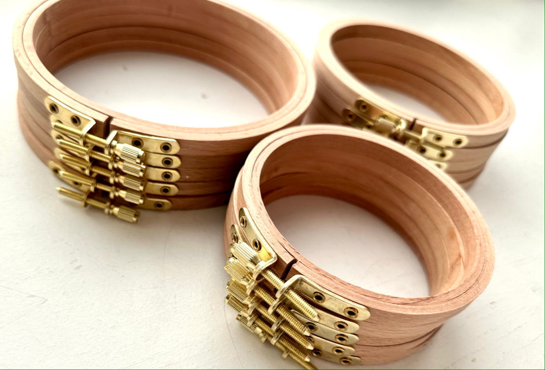 Beechwood Embroidery Hoops // 3, 4, 5, and 6 inch