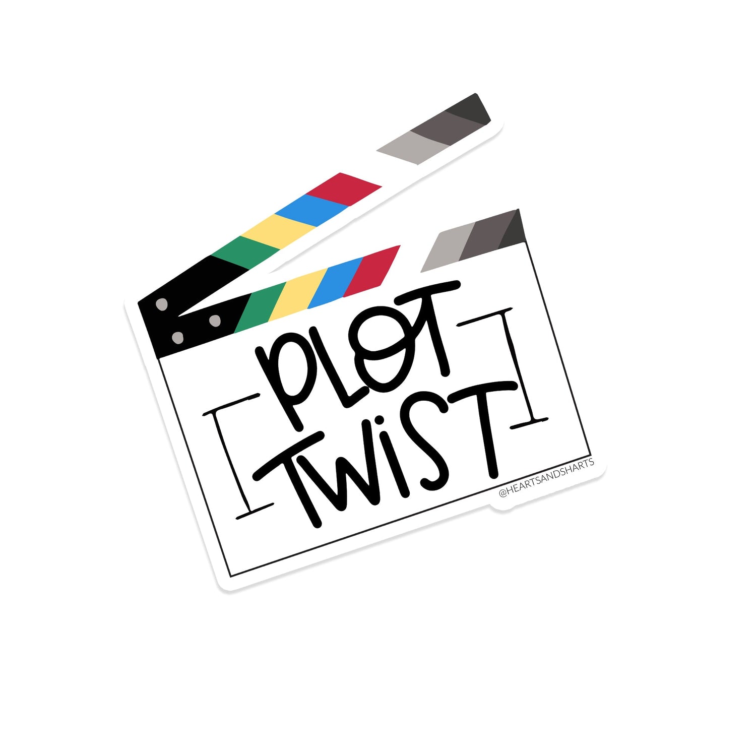 PLOT TWIST ILLUSTRATED 3X3 VINYL STICKER
