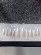 Glazed Donut Nails - White Pearl Chrome False Press-On Nail Extensions 10pcs