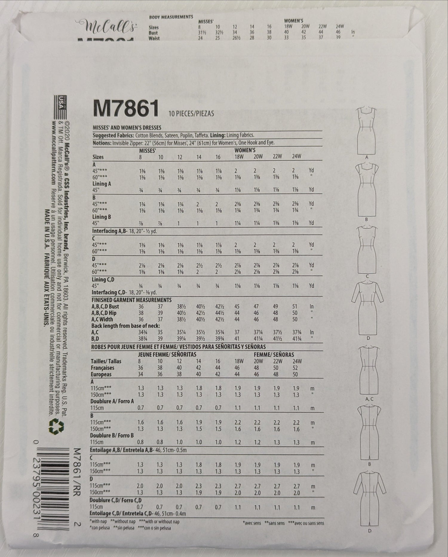 Product packaging with text and a barcode on a white background