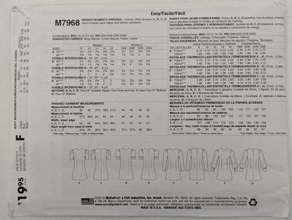 M7968 Dress size 18W-24W