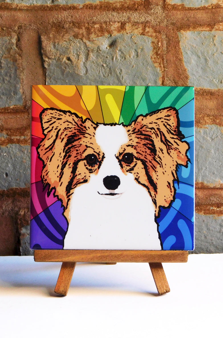 Papillon Ceramic Art Tile