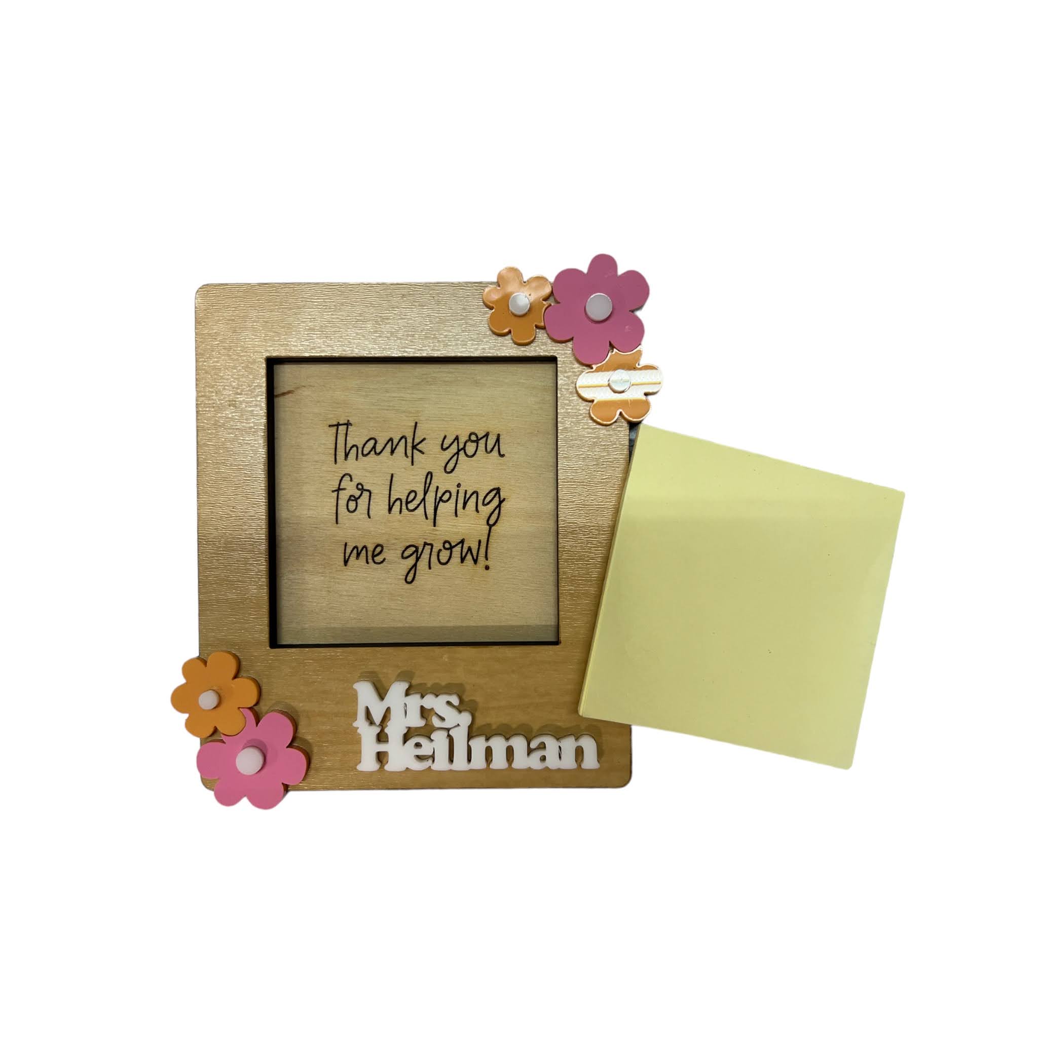 Teacher Appreciation Notepad Holder Plain/Personaalized