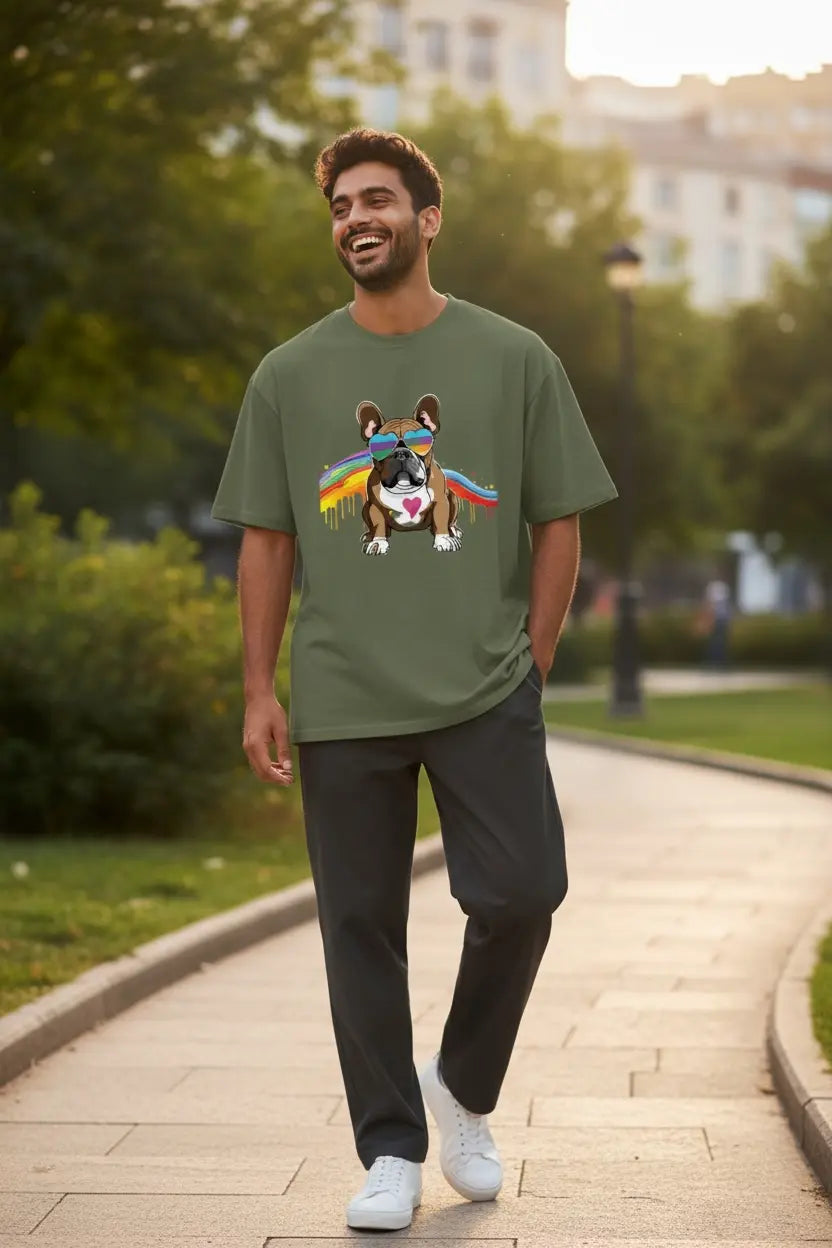Pride French Bulldog T-Shirt - Short-Sleeve Unisex Tee for Dog Lovers - 4Legz