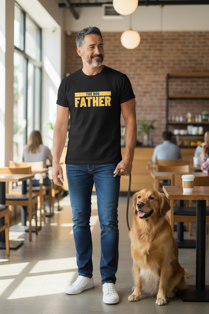 The Dog Father T-Shirt for Men – Classic Tee for Dog Lovers