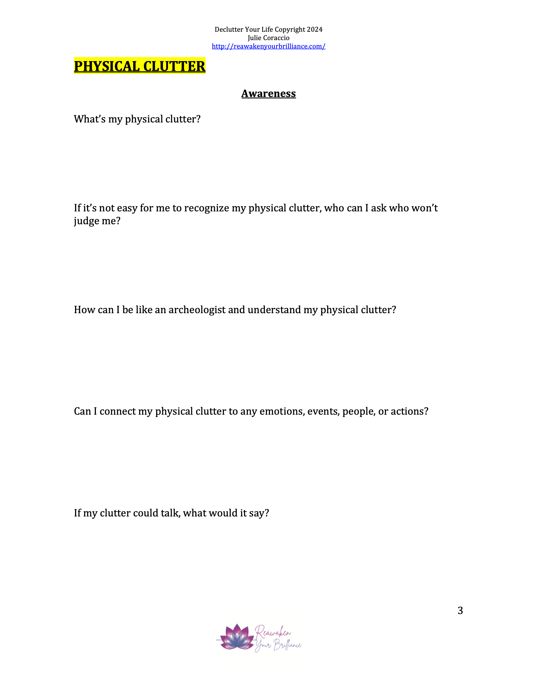How to Declutter Your Life Audio Class – Home &amp;amp; Life Decluttering Guidance MP3 Download