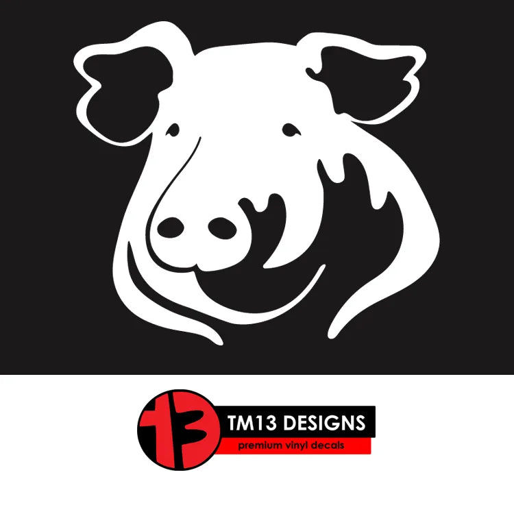 Piggie Portrait Vinyl Decal