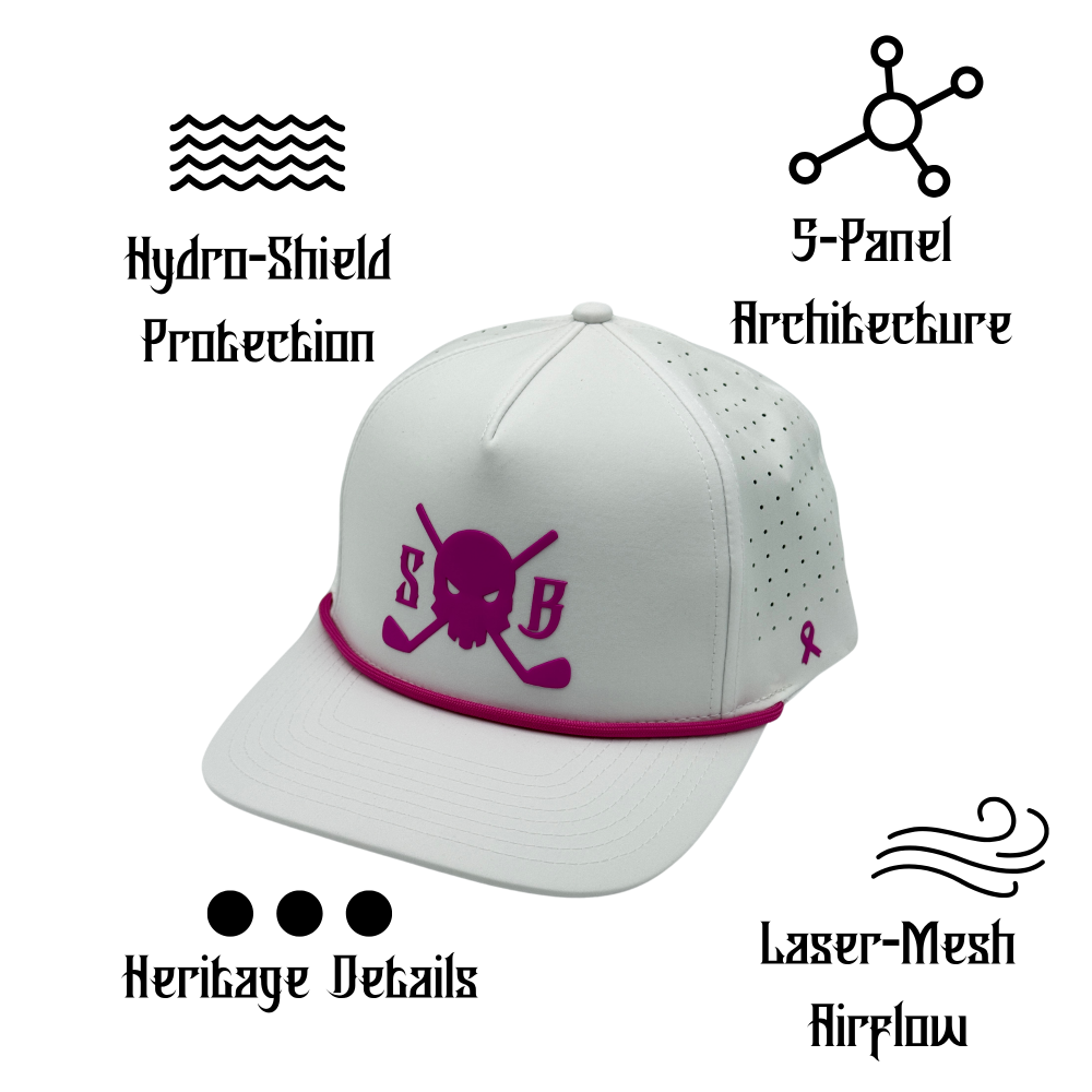 Purpose Pink Sweat-Proof Golf Rope Hat (Limited Edition) - Skull &amp; Bogeys Golf Co.