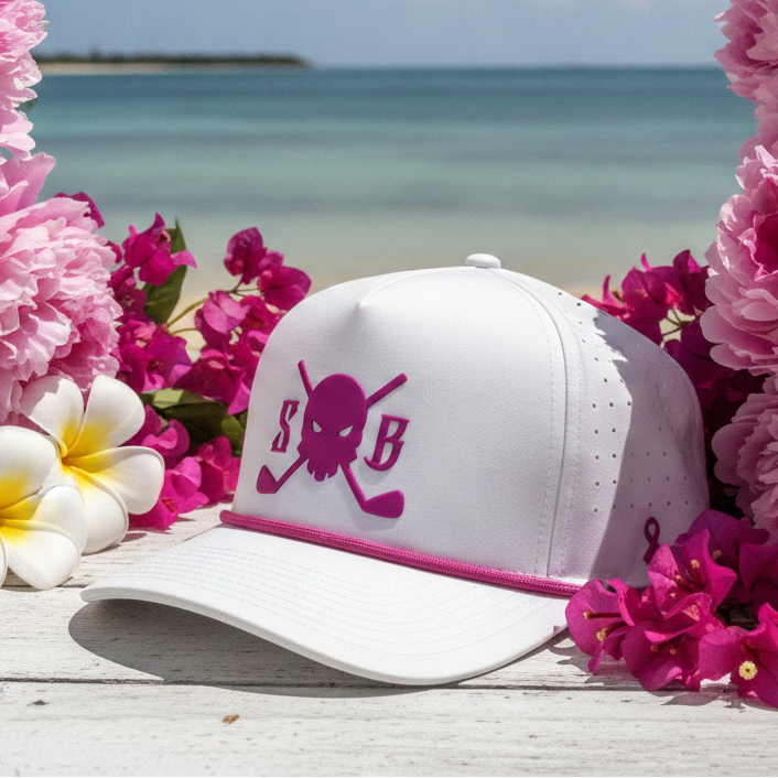 Purpose Pink Sweat-Proof Golf Rope Hat (Limited Edition) - Skull &amp; Bogeys Golf Co.