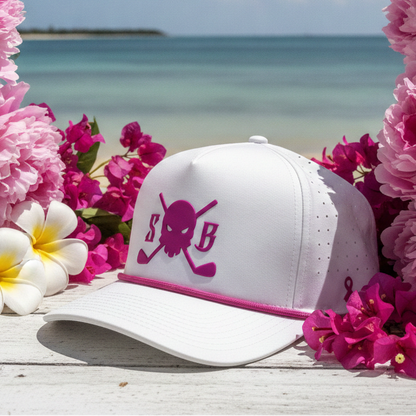 Purpose Pink Sweat-Proof Golf Rope Hat (Limited Edition) - Skull &amp; Bogeys Golf Co.