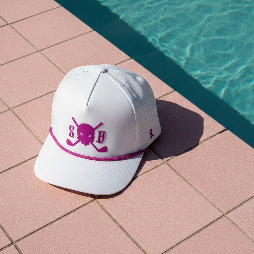 Purpose Pink Sweat-Proof Golf Rope Hat (Limited Edition) - Skull &amp; Bogeys Golf Co.