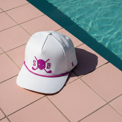 Purpose Pink Sweat-Proof Golf Rope Hat (Limited Edition) - Skull &amp; Bogeys Golf Co.