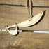 Hand-painted wooden pirate sword Christmas ornament with swashbuckling holiday design and lightweight festive decor, fun pirate-themed tree decoration for adventurous holiday style