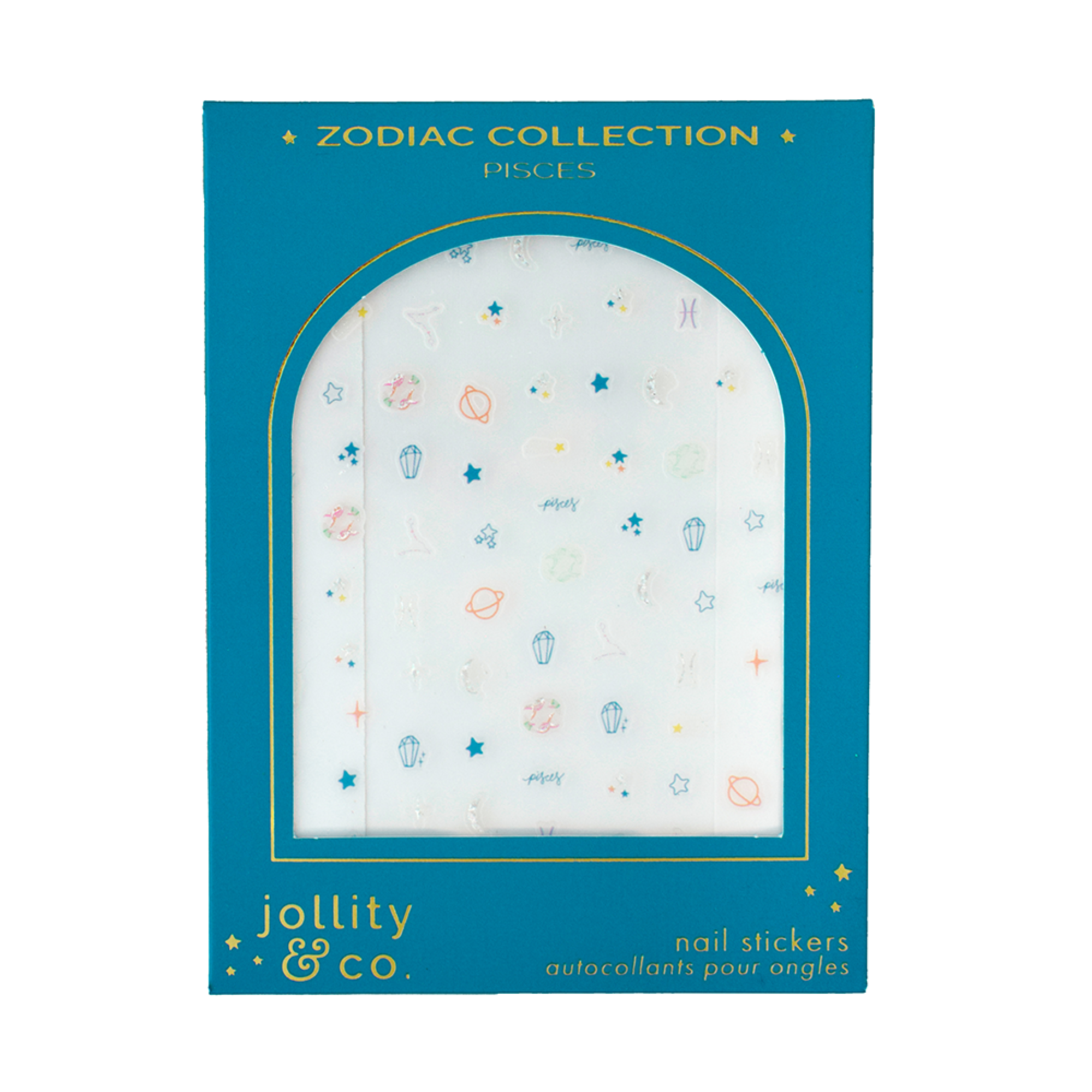 Zodiac Pisces Nail Stickers, Jollity &amp; Co
