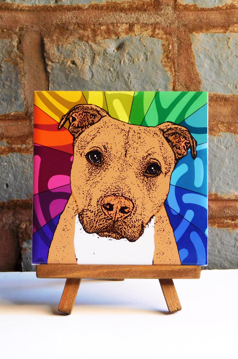Pit Tan Ceramic Art Tile