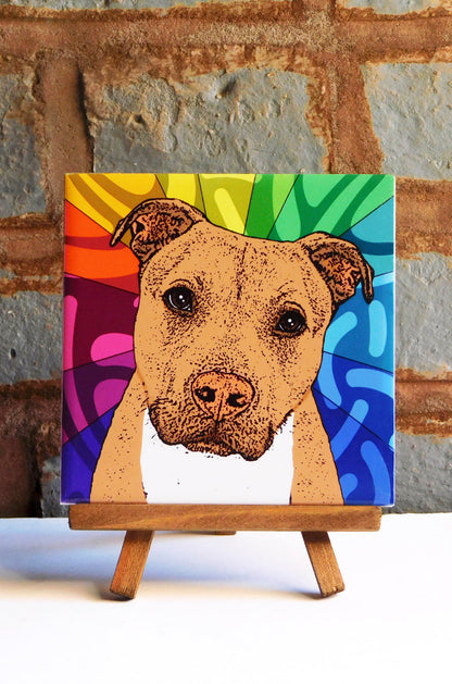 Pit Tan Ceramic Art Tile