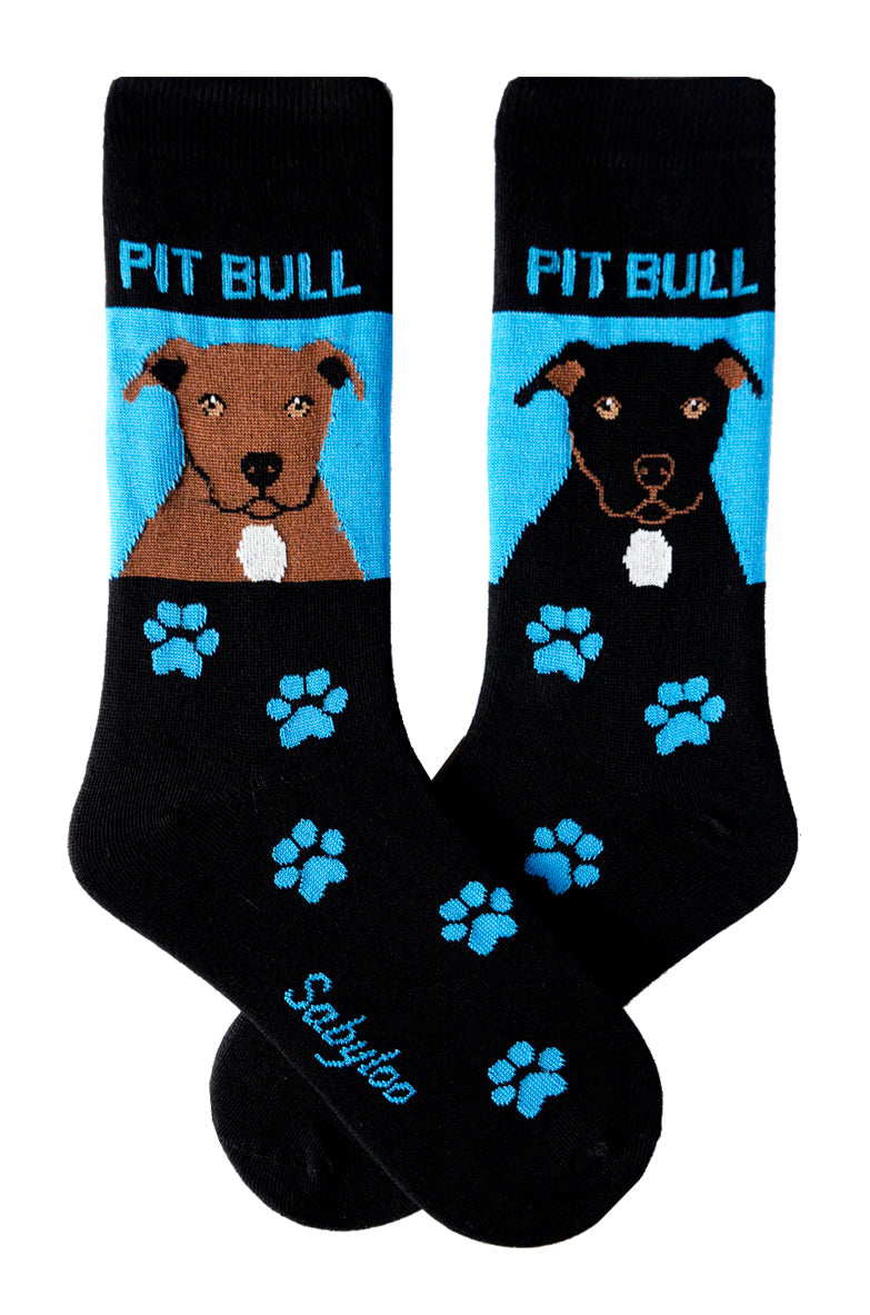 Pit Bull Dog Socks Dark