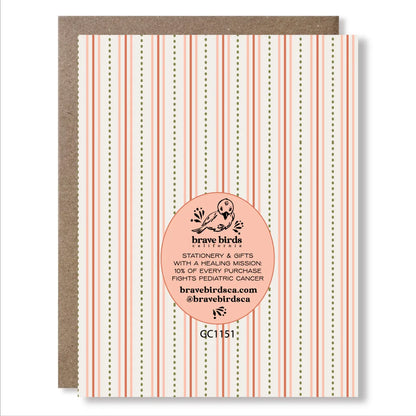 Pretty Boho Bear Greeting Card