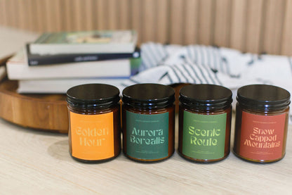 Mint Candle: Snow Capped Mountains Candle