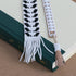 Handmade artisan beaded bookmark with chevron pattern, ethically made — Petite Protea Chicago