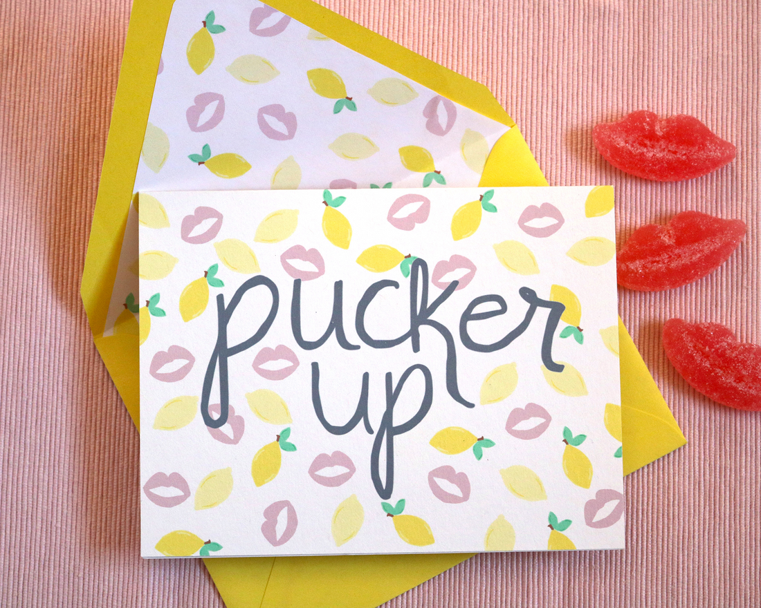 Pucker Up Greeting Card