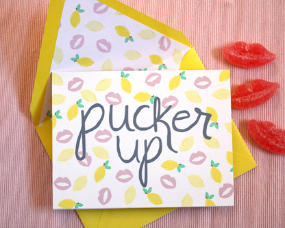 Pucker Up Greeting Card