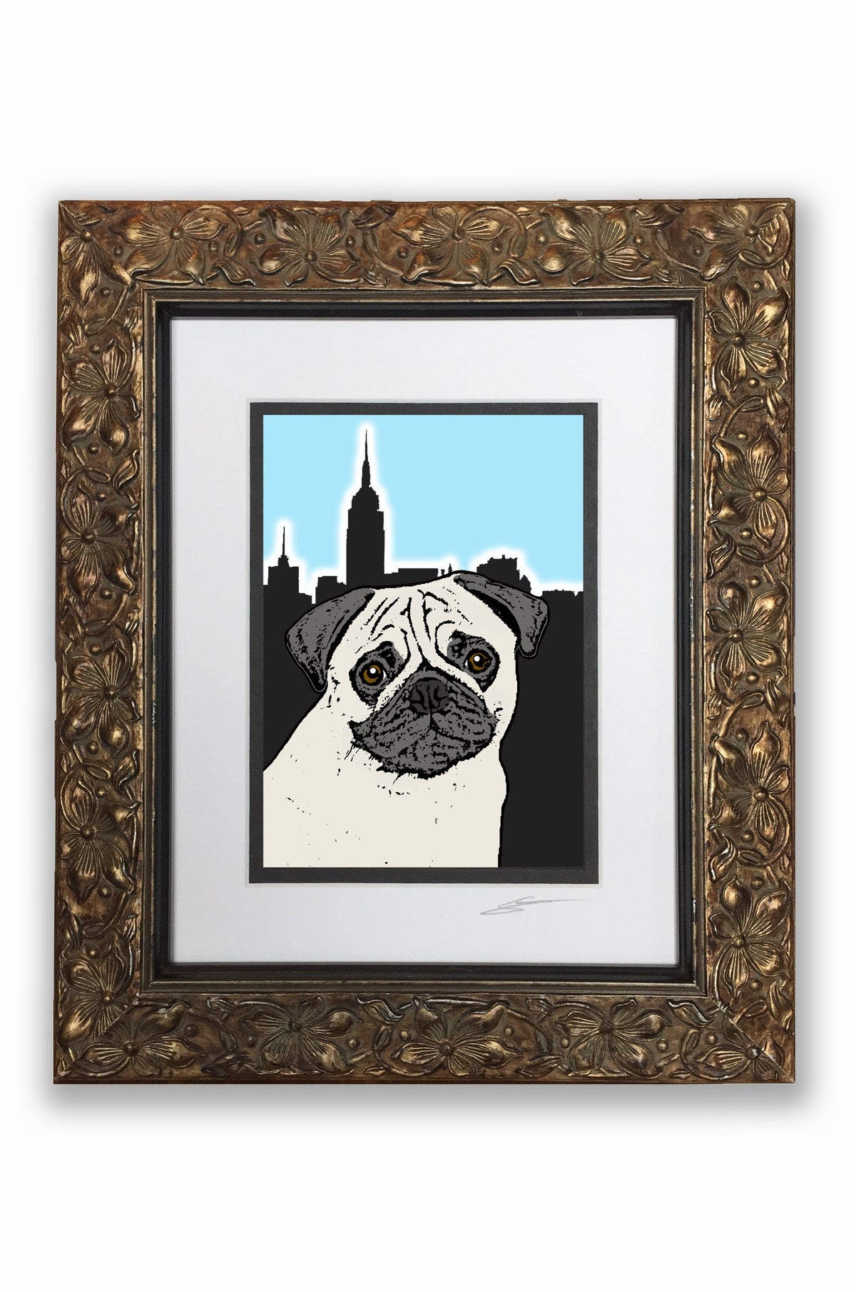 Pug Fawn Pupart Portrait