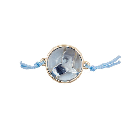 hyannis whale silder bracelet blue gold