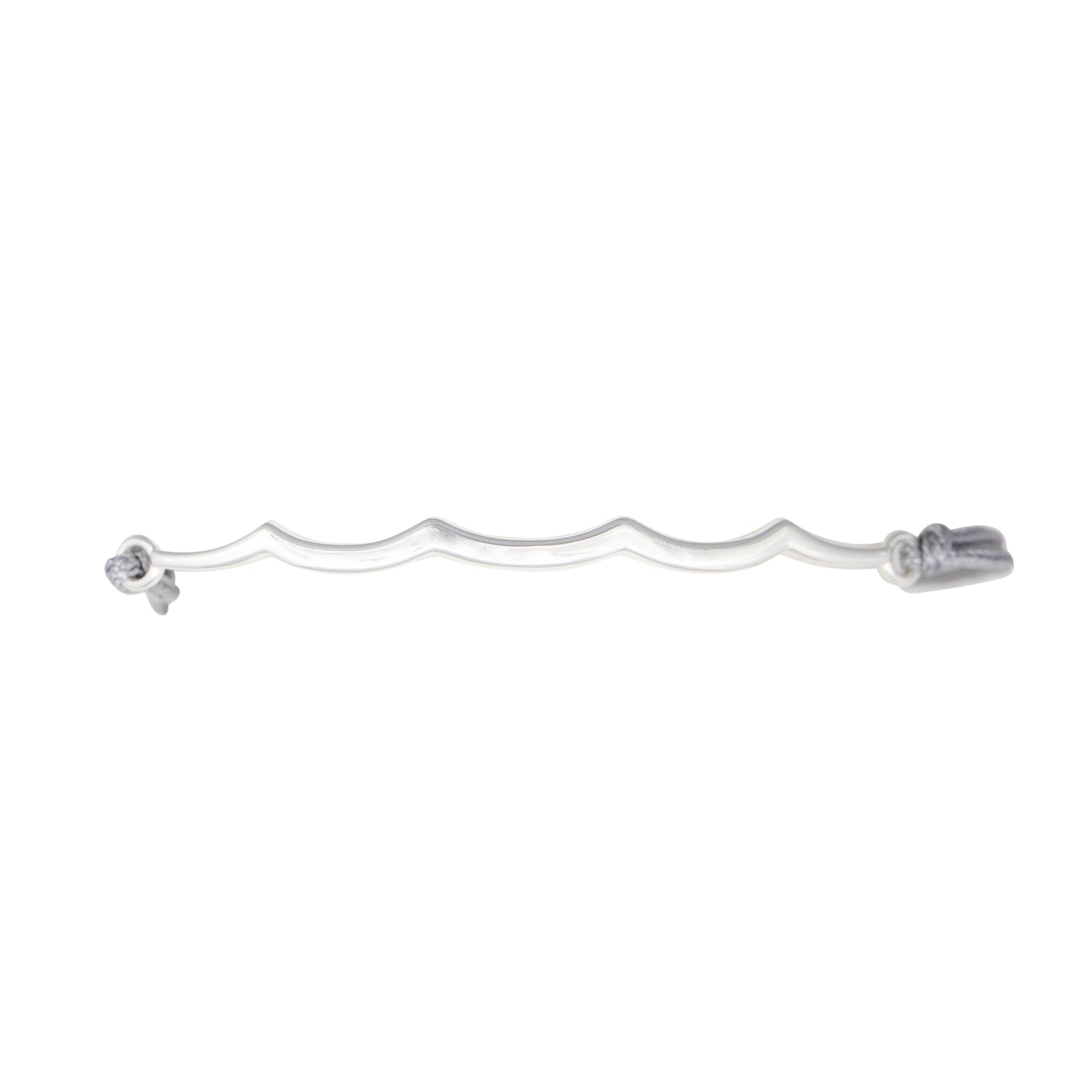 wave slider bracelet silver
