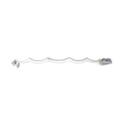 wave slider bracelet silver