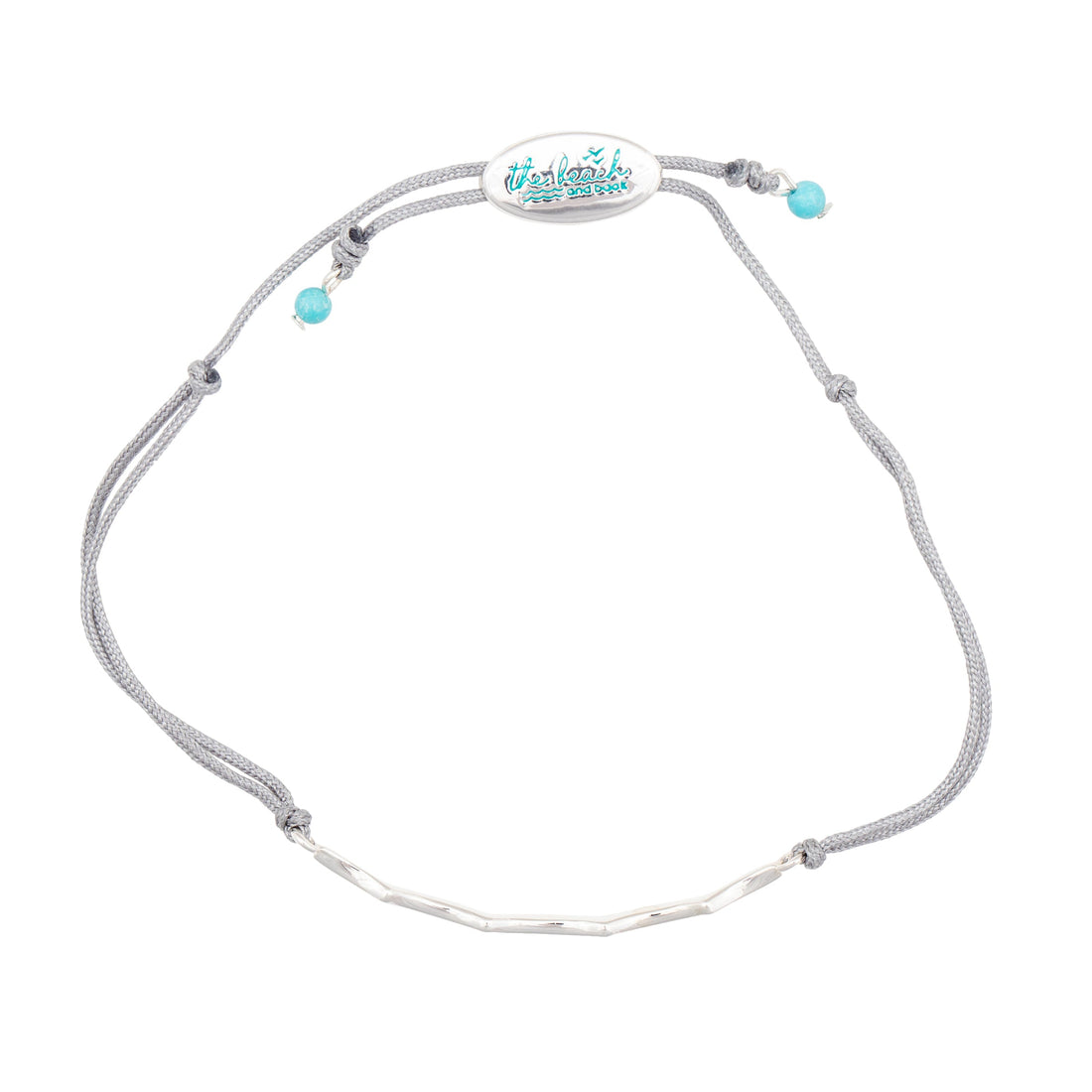 wave slider bracelet silver