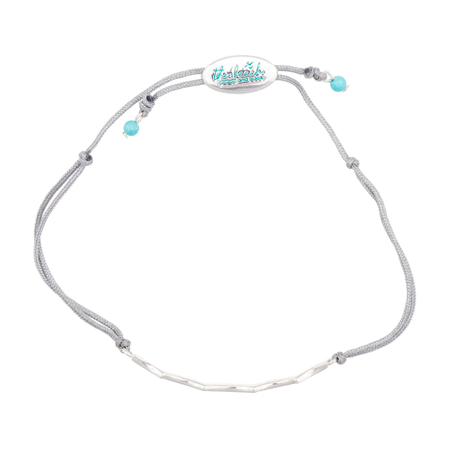 wave slider bracelet silver